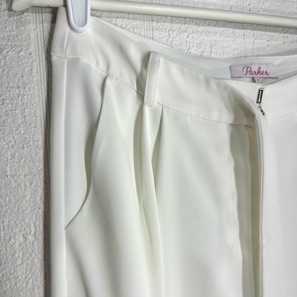 Parker Elliot belted jogger pants white size 2 - Picture 3 of 11